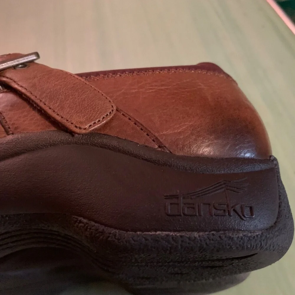 Dansko Brown Leather Mules - Picture 7 of 10